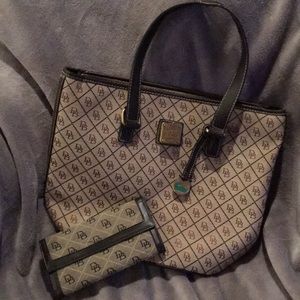 Dooney and Bourke bag and wallet